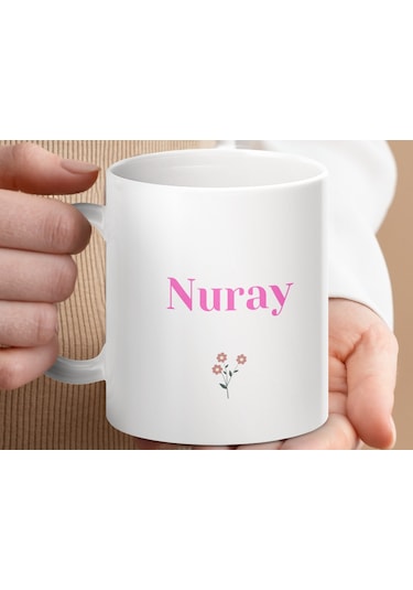 Nuray İsimli Kupa Bardak, İsimli Bardak, Hediye Kupa Bardak, Kahve Kupa Bardak