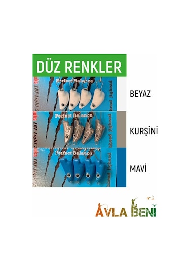 Safir Balık Kafa Uv Ve Glow Jig Head