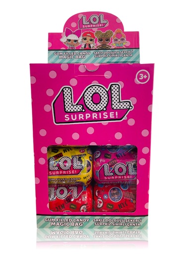 Lol Sakız Dolgulu Şekerli Sürpriz Sihirli Çanta 12'li