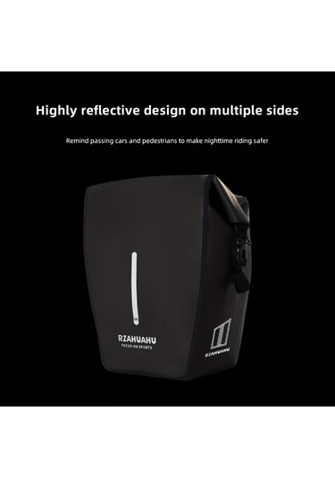 Willowhaven Gray 1 Adet Büyük 4.76gal Dayanıklı Bisiklet Arka Koltuk Çantası Reflektif Şeritli Çok Renk Seçeneği Haki