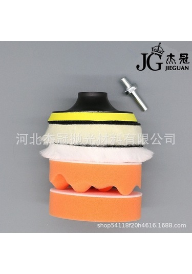 Pazly 3/7 İnç 6 Parça Araba Cilalama Seti - Yüksek Kaliteli Yün Diskler Ve Sünger Tekerlekler, Dayanıklı