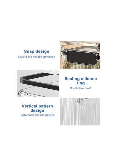 4'lü Paket Hava Geçirmez Gıda Saklama Kapları, Mutfak Saklama Kapları, Tahıl Kapları, Şekerleme Kapları, 460 Ml -