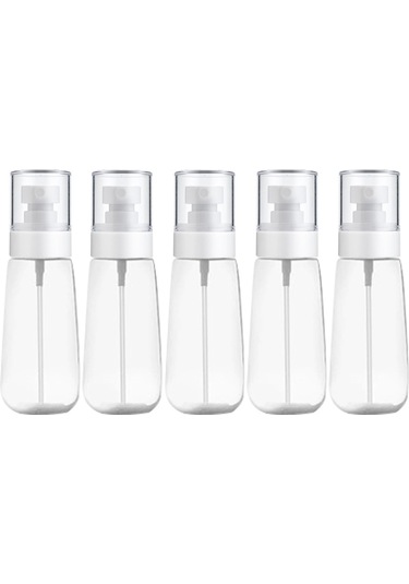 Sones 10 Adet Taşınabilir Yeniden Doldurulabilir Plastik İnce Sis Parfüm Sprey Şişesi Şeffaf Boş Sprey Sprey Şişesi, 100ml Şeffaf