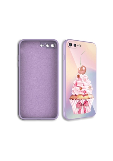 KhayraiPhone Uyumlu 7 Plus Kılıf Kamera Korumalı Desenli Sert Silikon Epoksi Kapak - No5 No5