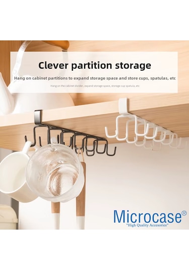 Dolap Raf Altı Bardak Ve Mutfak Eşyası Askılığı Düzenleyici Al5342 Gold