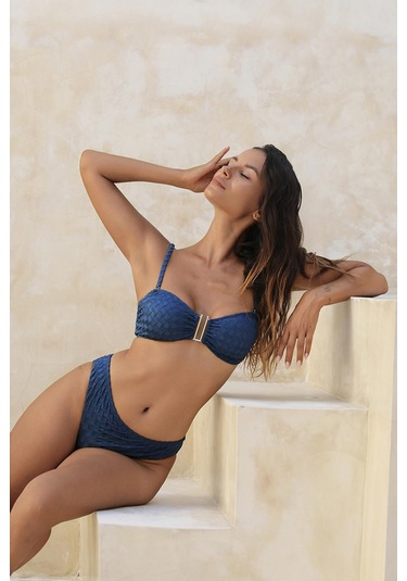 Olympos Petrol Mavisi Toparlayıcı Bikini Altı Mavi