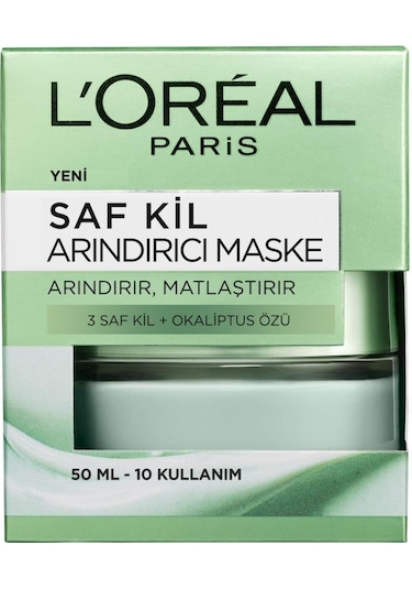 L'Oreal Paris Saf Kil Arındırıcı Maske 50 ML