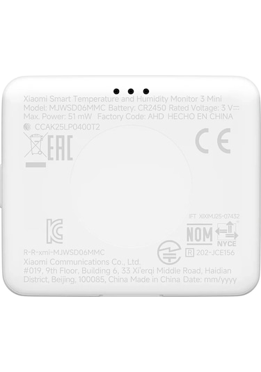 Xiaomi Smart Temperature And Humidity Monitor 3 Mini