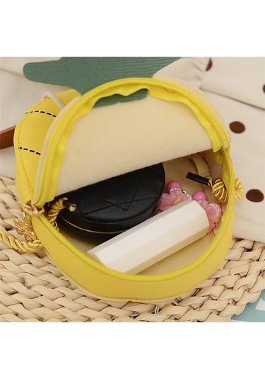 Sevimli Ananaslı Çocuk Çapraz Askılı Çanta-yeşil Yeşil