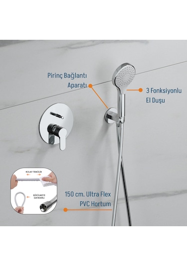 Adell Lento Optimal Ankastre Set Krom