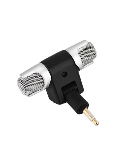 Moveevo Kompakt Stereo Mikrofon - Pc, Kaydedici, Md İçin Uygun, 0-90 Derece Açı Ayarlı, Pil Gerektirmeyen, Altın Kaplı Soketli