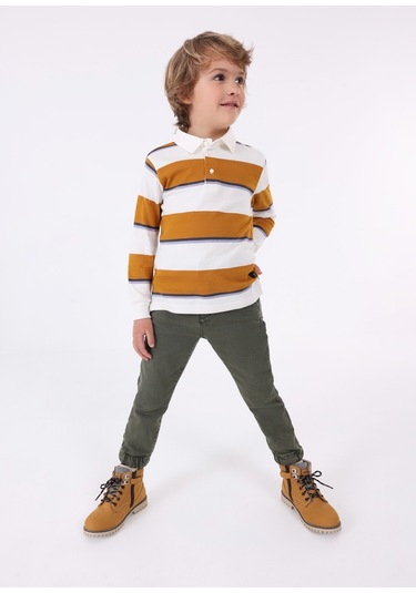Erkek Çocuk Uzun Kol Tişört-kahverengi Kahverengi