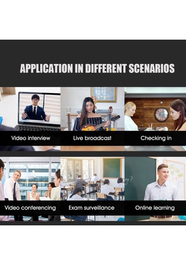 Xiaovv Hd Usb Web Kamerası Dahili Mikrofon Sürücüsüz Otomatik Odaklamalı Kamera Video Arama Kaydı Konferans E-öğrenme