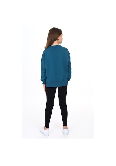 Toontoy Kız Çocuk Baskılı Tayt Fuşya