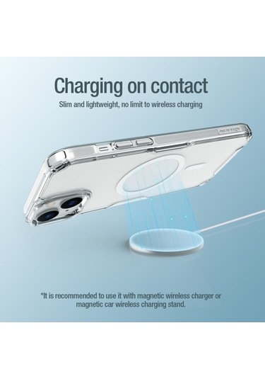 Bloomnest İphone Uyumlu 15 Magsafe Pc + Tpu Kılıfı, Nillkın Ultra Clear, Çizilmeye Dayanıklı Diğer