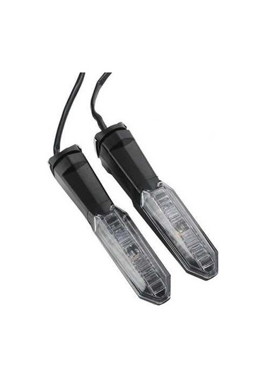 Pazly 2 Adet Motosiklet Led Dönüş Sinyali - Yüksek Parlaklık Lmk00133tr Şeffaf