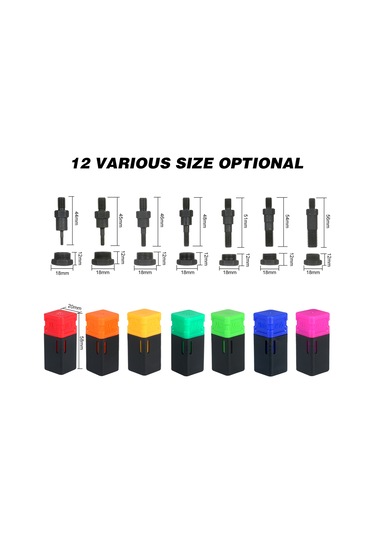 Skycity M3 Çelik Rivet Somunu - Tekli Paket Renkli Plastik Kutuda Depolanabilir