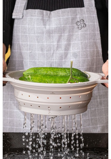 Emsan Soft Katlanabilir Büyük Süzgeç Gri