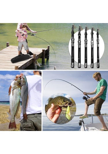 Taşınabilir Hafif Olta Karbon Fiber Teleskopik Olta Ultra Hassas Deniz Tuzlu Su Tatlı Su Olta - Tip 4