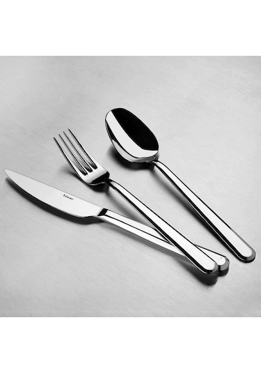 Hisar Optima Porto 30 Parça 6 Kişilik Çatal Kaşık Bıçak Takımı Inox