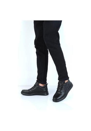 Dropland 8624 Siyah Milano %100 Deri Erkek Bot 001
