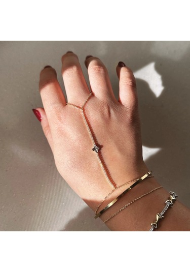 Çelik Taşlı Zarif Şahmeran Gold Gold