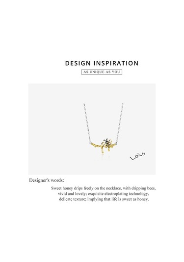 Bamoer 925 Ayar Gümüş Canlı Bumblebee Ve Tatlı Bal Kolye Parlak Emaye Kaplama Altın Zincir Kolye Kadınlar İçin Moda Takı Altın Bamoer 925 Ayar Gümüş Canlı Bumblebee Ve Tatlı Bal Kolye Parlak Emaye Kaplama Altın Zincir Kolye Kadınlar İçin Moda Takı Altın