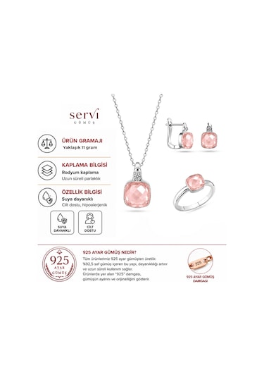 Servi 925 Ayar Gümüş Pomelita Set-83 22227616