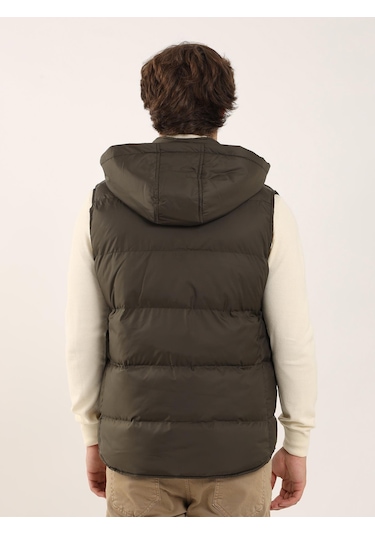 Dufy Kahve Erkek Regular Fit Dik Yaka Yelek Mont - 96758 Kahverengi