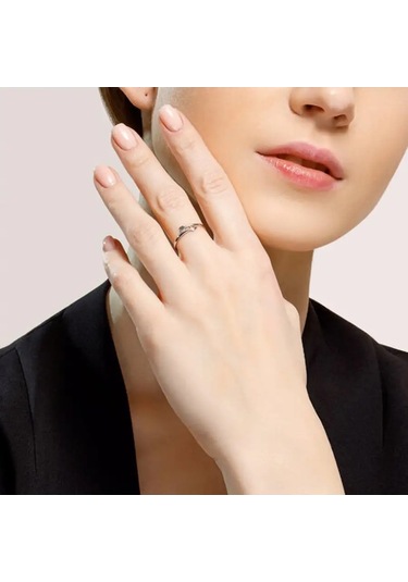 Sokolov 925 Ayar Gümüş Mücevher Klasik Yüzük 13896773 Gri