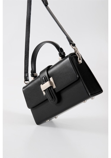 Ççs 17569 Kadın Omuz Askılı El Çantası-siyah Siyah