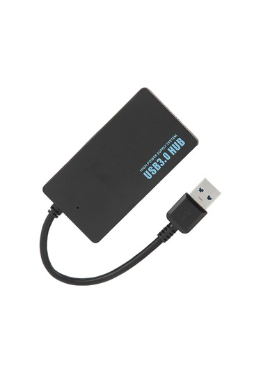 Yaozixa Usb 3.0 4 Portlu Hub - 5gbps Hızlı Veri Transferi, Sıcak Dağıtımı İyi, Windows/mac/linux Uyumlu, Plug & Play, Siyah