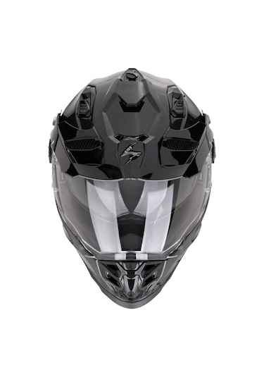Scorpion Adf-9000 Air Carbon Kapalı Motosiklet Kaskı Siyah Siyah