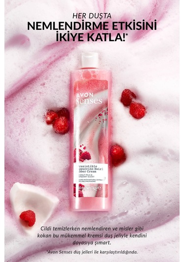 Avon Senses Hindistan Cevisi Sütü Ve Böğürtlen Kokulu Duş Kremi 3 x 500 ML