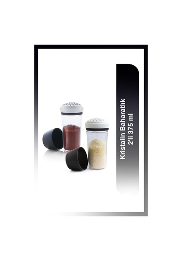 Tupperware Kristalin Baharatlık 2'li 375 ml Şeffaf