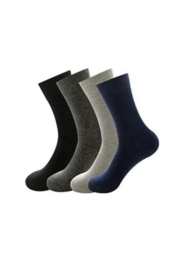 Hasyün Hakiki Erkek Yün Çorap 5 Adet Paket Çok Renkli