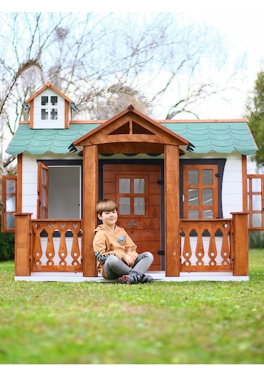 Mandu Ahşap Oyun Evi Playhouse Beylerbeyi