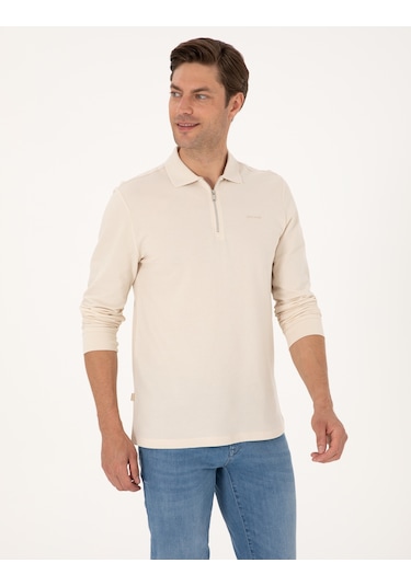 Pierre Cardin Erkek Bej Sweatshirt 50314046-vr011 Bej