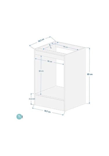 %100 Mdf Ankastre Dolabı Ankastre Modül Dolap Fırın Ocak Dolabı