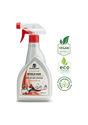 Worldchem Homecare Max Tüm Yüzeylerde Leke ve Kir Çözücü 500 ML