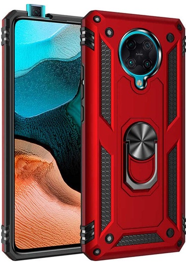 Xiaomi Redmi K30 Pro Kılıf Zore Vega Kapak Kırmızı