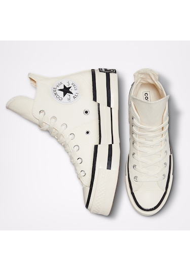 Converse Chuck 70 Plus Canvas Unisex Beyaz Sneaker Düz A00915c Beyaz