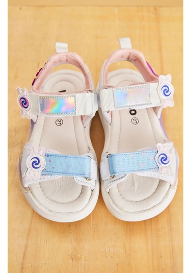 Vicco Arial Kız Çocuk Beyaz Phylon Sandalet Beyaz