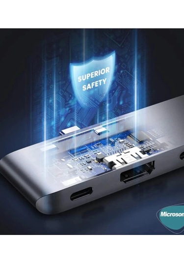 Type-c To Hdtv Multifunction Adapter 8 Port Kablo 1 Adet