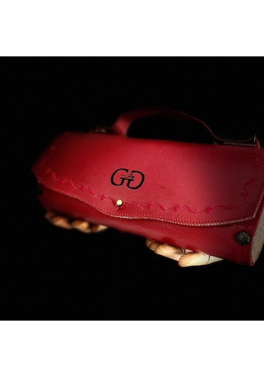 Hakiki Deri, El Yapımı Bayan Çanta, Bayan Cüzdan Larissa V13 Ekru