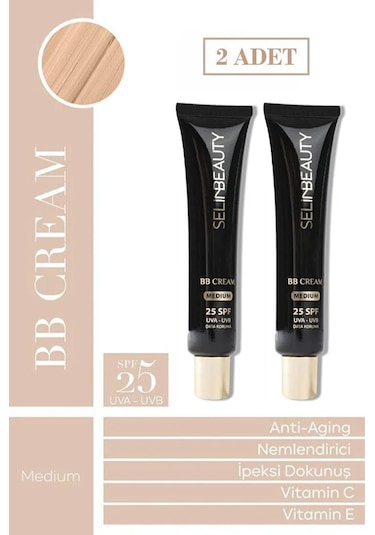 Selin Beauty BB Cream SPF25 Medium 2 x 40 ML