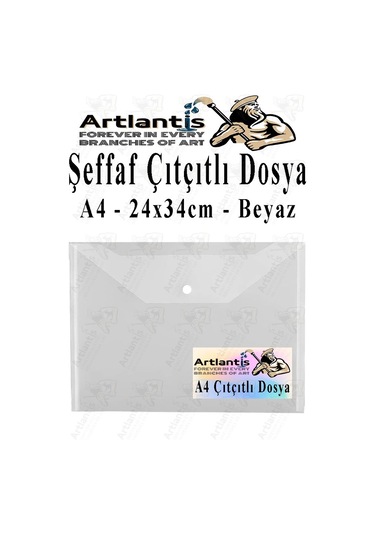 A4 Çıtçıtlı Dosya Şeffaf Renkli Zarf Dosya 1 Adet Çıt Çıtlı Dosya Su Geçirmez 100 Yaprak Kapasite