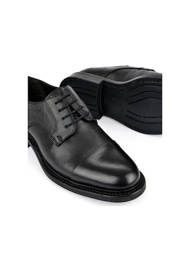 Ziya, Hakiki Deri Erkek Ayakkabı 113744 2381 Sıyah