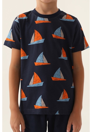 Rolypoly Boat Lacivert Erkek Çocuk Bermuda Takım 5274-43017 Lacivert