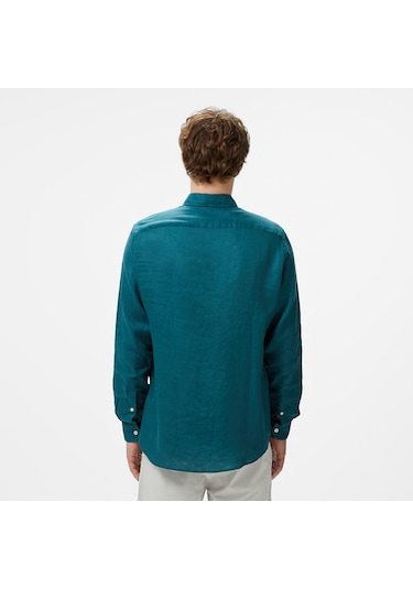 Nautica Erkek Yeşil Classic Fit Gömlek Düz W55101t Yeşil